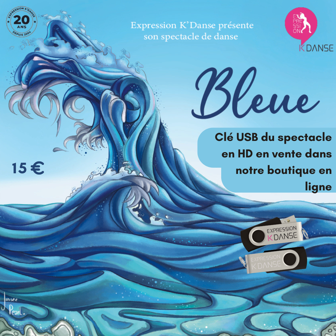 Clé USB spectacle Bleue 2024